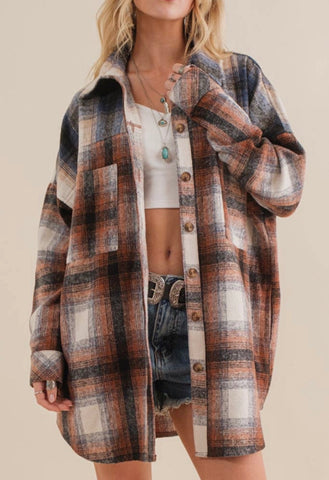 Plaid Oversized Shacket