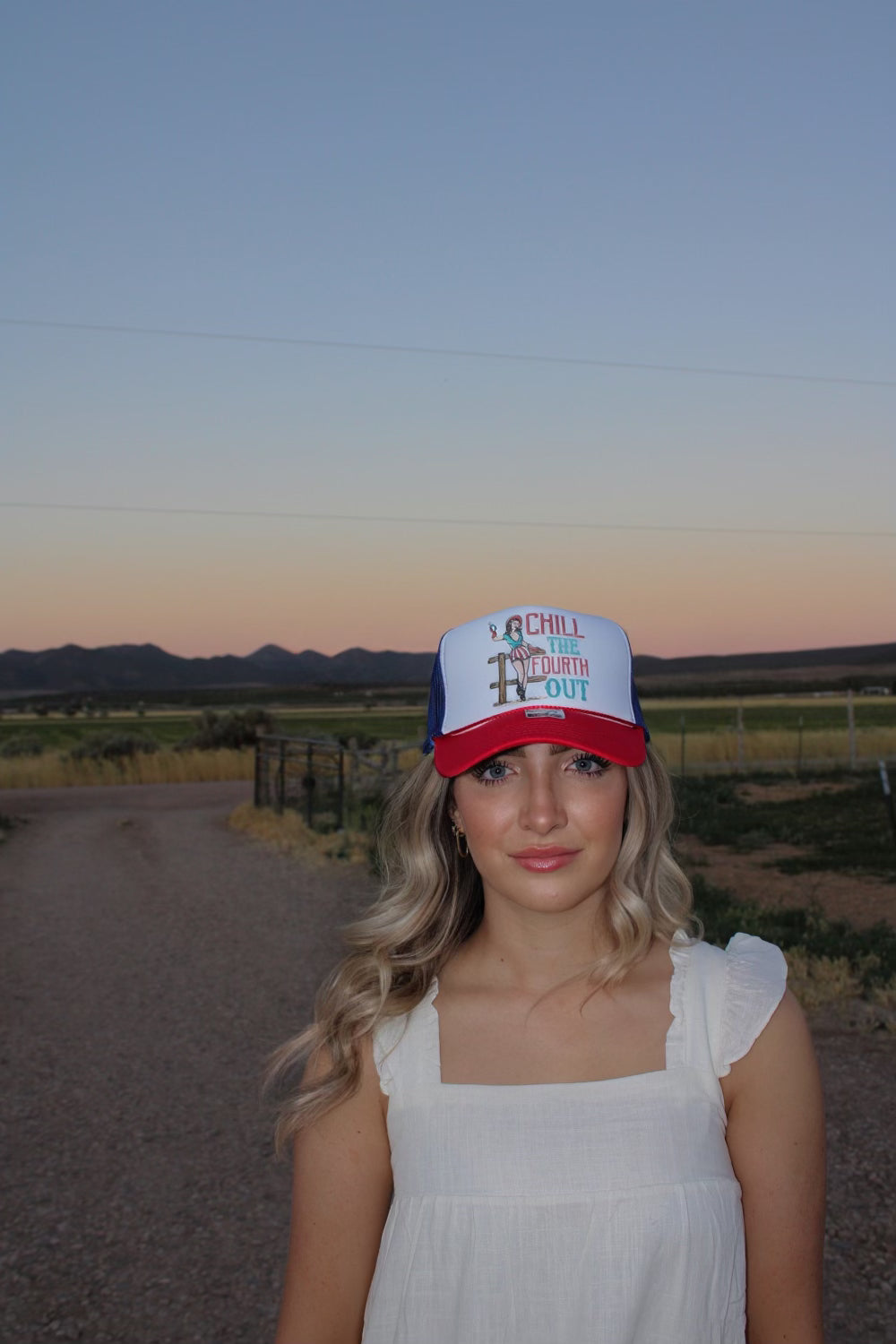 Chill The Fourth Out Trucker Hat