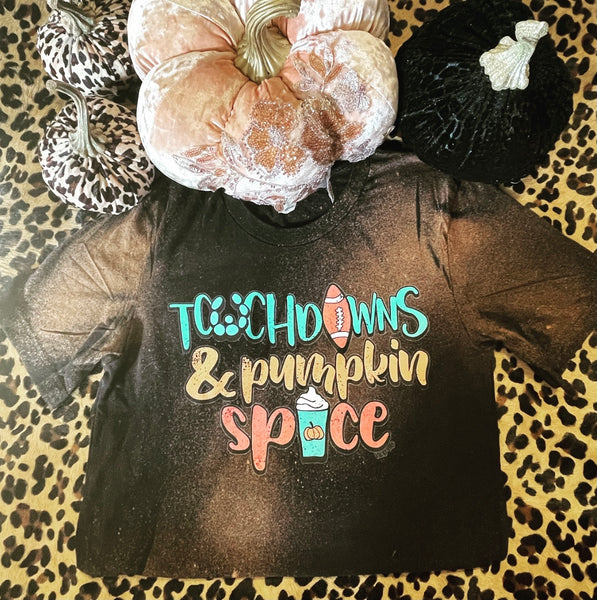 Touchdowns & Pumpkin Spice Tee