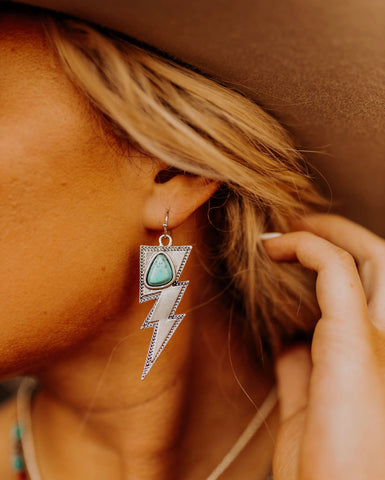 Silver Bolt Earrings